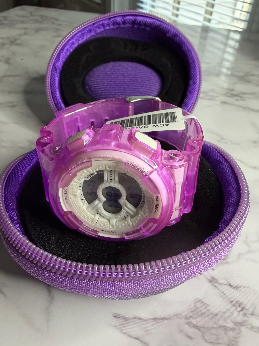 Invicta Activa Digital Watch & Case Bundle (purple)